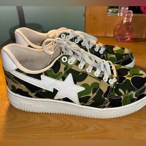 Green camo Bape shoes